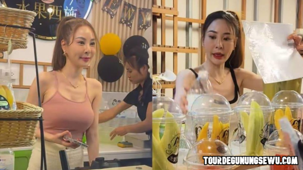 Penjual Jus Cantik di Thailand